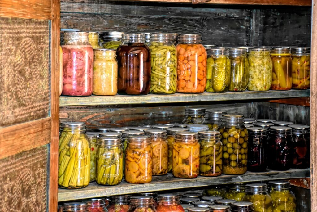 "airtight plastic storage container set of 5 pcs with lids, stacked and arranged for kitchen food storage"